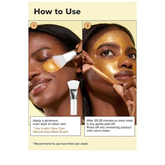 I Dew Care Gold Kitten Revitalizing Golden Face Mask - Picture 4 of 9